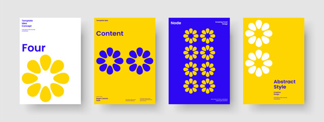 Obraz premium Modern Business Presentation Layout. Creative Report Design. Geometric Poster Template. Banner. Brochure. Book Cover. Background. Flyer. Journal. Brand Identity. Advertising. Catalog. Notebook