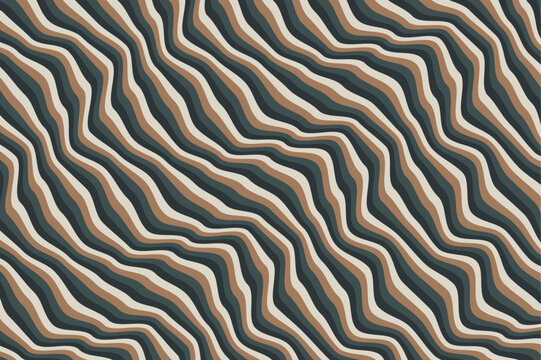 Abstract organic wavy lines in earthy tones create a flowing, textured background.