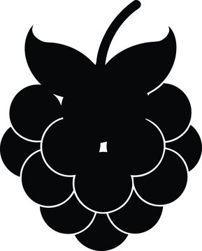 Riberry Flat Icon Style Silhouette Vector Art Illustration