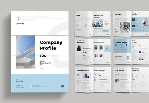 Company Profile Template Brochure Design Layout