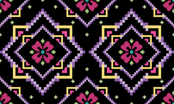 seamless geometric pattern with geometric shapes