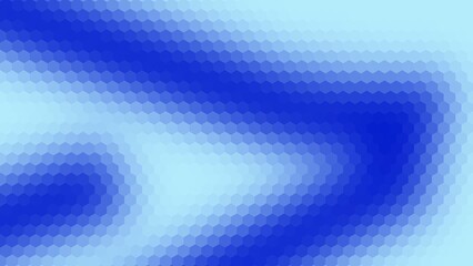 Obraz premium light blue and blue gradient hexagon surface design. gradient background for business, etc. horizontal background with hexagon pattern and center gradient