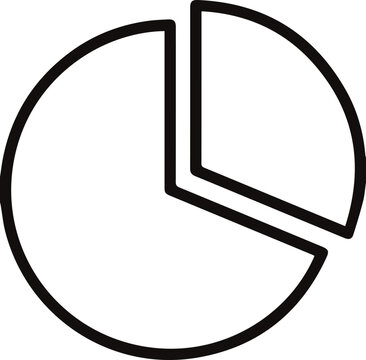 Data graph icon vector, analytics chart symbol, business statistics infographic element, modern flat design
