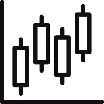 Data graph icon vector, analytics chart symbol, business statistics infographic element, modern flat design