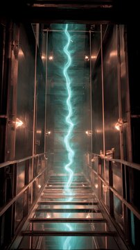 Jacobs Ladder with Thick Pulsating Plasma Arc Rising Upward Creates Striking Science, Energy, and Motion