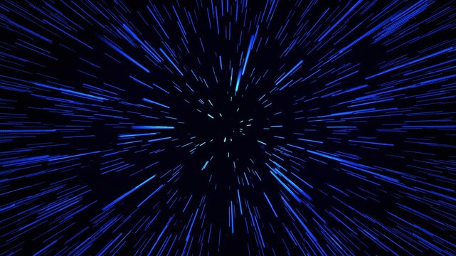 Abstract hyperspace background. Abstract hyperspace jump light streaks effect in motion