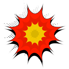 Fototapeta premium Explosion Comic Style Graphic