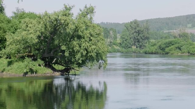 Southern Urals in summer: the Yuryuzan mountain river.
