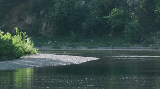 Southern Urals in summer: the Yuryuzan mountain river.