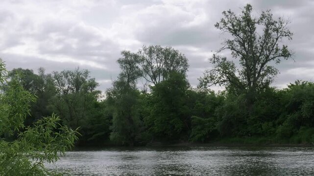 Southern Urals in summer: the Yuryuzan mountain river.