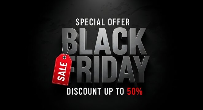 Black friday special offer discount up to 50 retail sale promotion