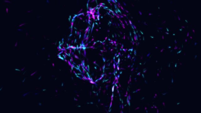 Microscopic fiber optic capillaries route glowing cyan and magenta data pulses. Visualizes dense network bandwidth and complex routing logic. Perfect for 5G and telecom brand films.
