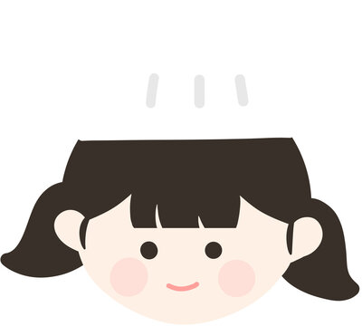 girl chef character icon illustration cooking kid vector