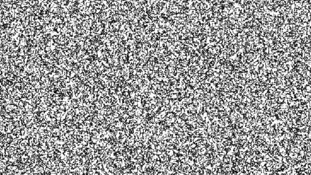 Analog TV Static Noise Grain Seamless Loop - Vintage CRT Screen Glitch Overlay Video Asset