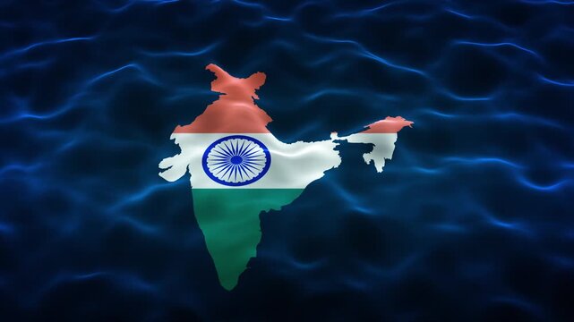 Indian flag wave financial charts, the country economic progress, investment, stock market trends, India's financial growth business expansion. virtual space Indian Rupee Business Finance and Economy.