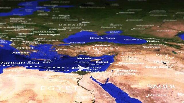 Flight From New York USA to Kathmandu NEPAL with flag pins