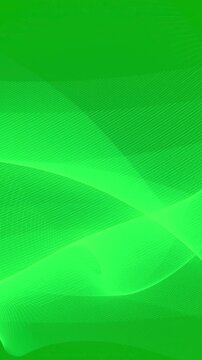 Abstract green wave motion background with glowing lines