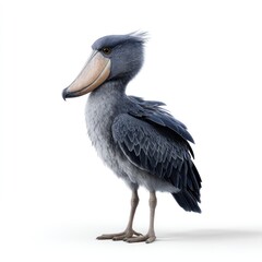 Fototapeta premium Realistic 3D Render of Shoebill Stork Standing