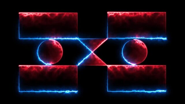 YouTube End Screen Electric Purple Glow, Digital End Screen,Glowing Subscribe box neon animation video,4k animation video.