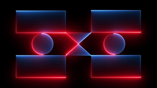 YouTube End Screen Electric Purple Glow, Digital End Screen,Glowing Subscribe box neon animation video,4k animation video.