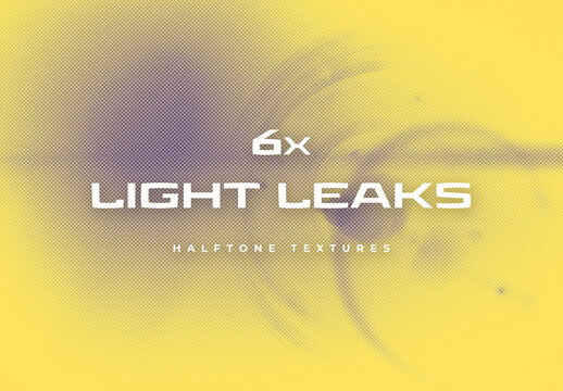 Halftone Light Leaks Texture Set
