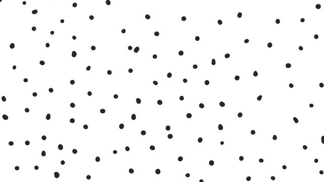 Brownian motion of particles or a set of dots that flicker randomly.