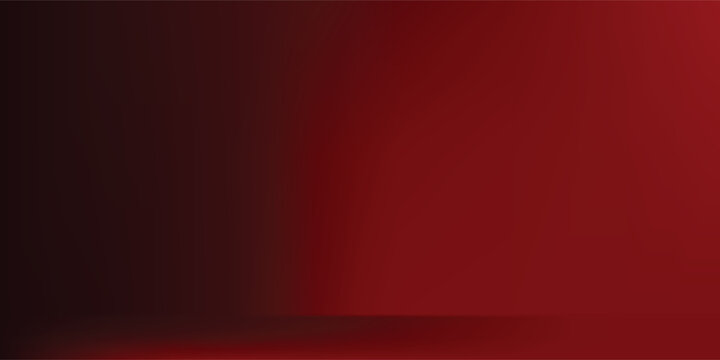 Sultry Dark red abstract gradient background design. Curling wave of red on dark red background. Dark red banner. Vector Illustration.