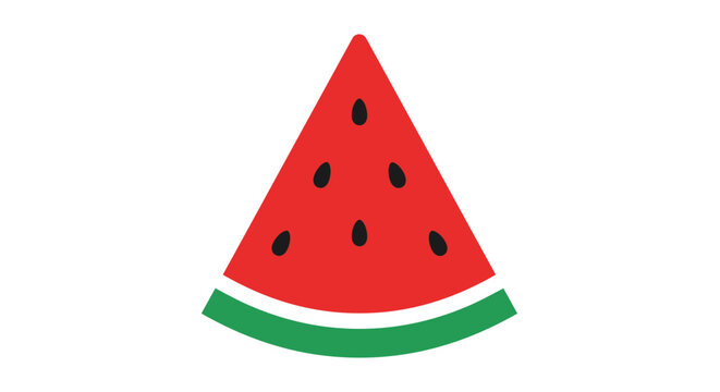 watermelon, fruit, slice Watermelon slice, fruit icon, summer food, red green isolated on White Background summer, icon