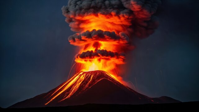 Active volcanic eruption hazard simulation for geological disaster emergency training
