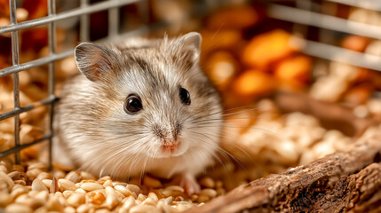 hamster in a cage