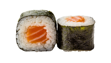 Salmon and Shrimp Maki Sushi Rolls with Nori Seaweed © Miguel