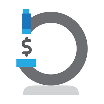 Microfinance Vector Glyph Icon Design