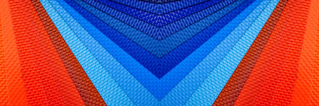 Sample of PVC Polymer Vinyl, Material design color palette layout, RAL color system