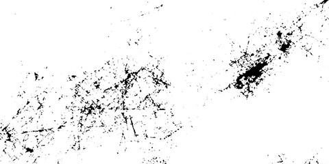 Fototapeta premium Black and white grunge texture, heavy grit and distressed stipple effect, sparse ink splatter on a stark white background and scratch wall design. minimalist abstract noise, grainy photocopy texture.