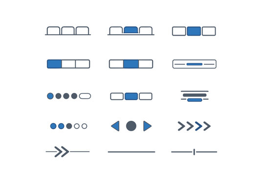 Vector swipe selected segment image icon tab divider inactive generation segmented simple