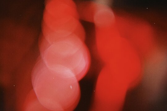 Abstract Red Bokeh Light Blur Background Texture