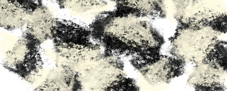 Black and white thick acrylic abstract textured paint sponge dab background for modern grunge presentation and creative poster