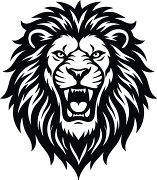 lion head vector