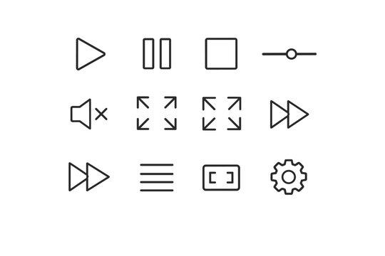 Mute generation rewind stop list fast minimize simple speaker image forward icon