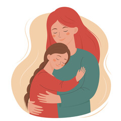 Obraz premium mother embracing her daughter