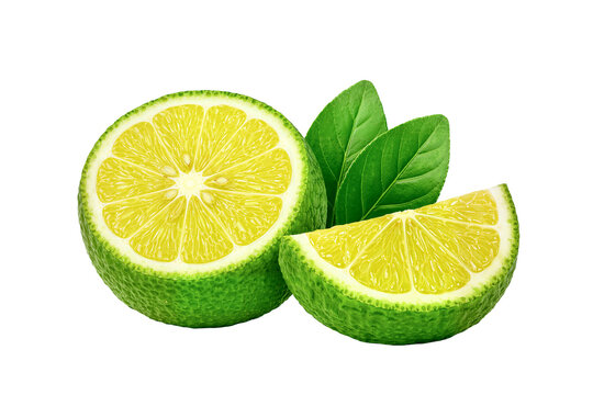 lime on white background