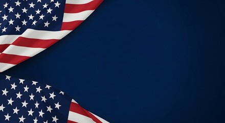 Fototapeta premium American flag waving a symbol of freedom and national pride