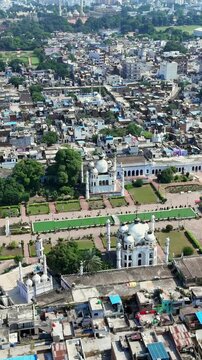 Vertical Aerial View of Chota Imambara Lucknow India