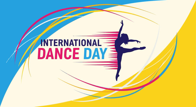 International Dance Day celebration poster design.
