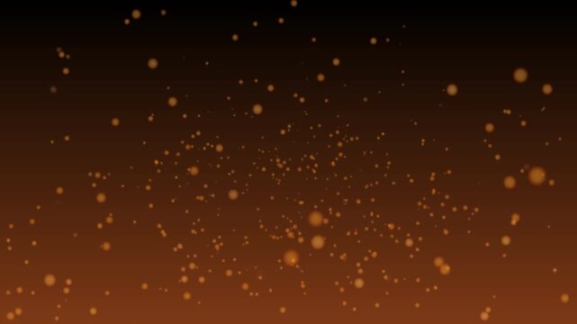 Magical Glowing Dust Particles in Night Sky Abstract Background loop 4K.






