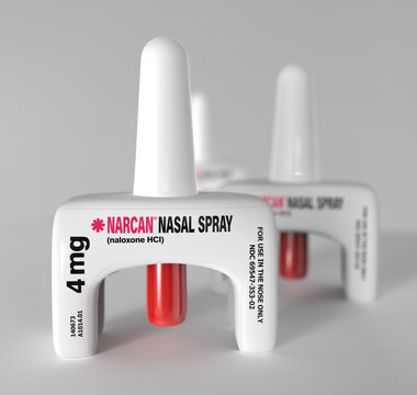 USA - September 24, 2025: The Food and Drug Administration approved the spray form of Naloxone.