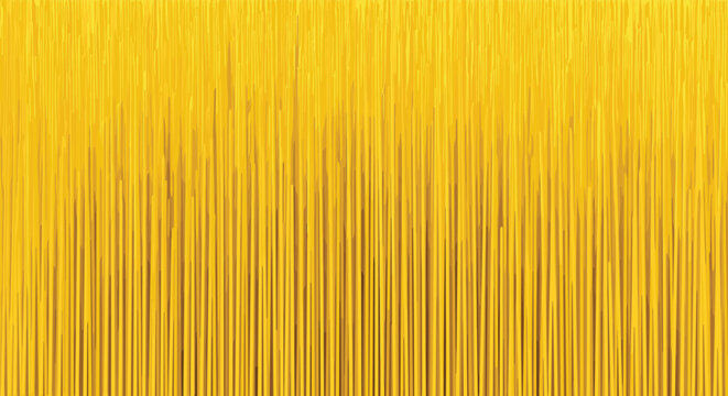 Vibrant yellow abstract background featuring a vertical textured pattern that resembles long grass, fur, or a digital rain effect.