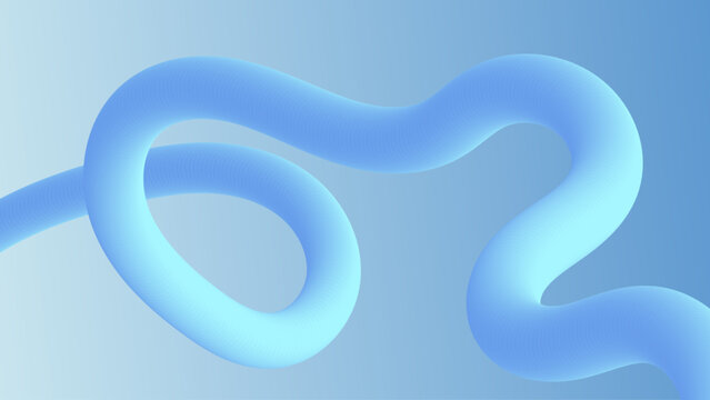 Abstract Blue Gradient Fluid Wave Background, Smooth 3D Curved Shape, Modern Minimal Liquid Design, Soft Neon Flow, Futuristic Digital Backdrop