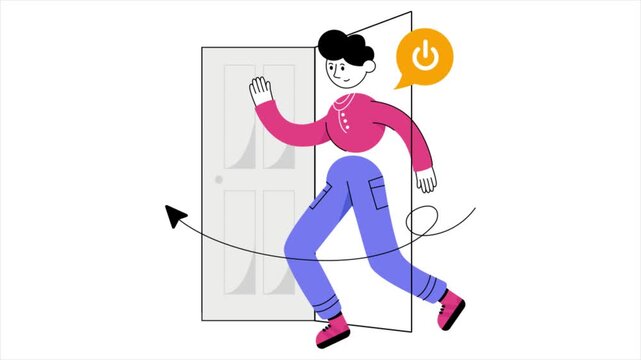 Log Out  Animation MP4 file