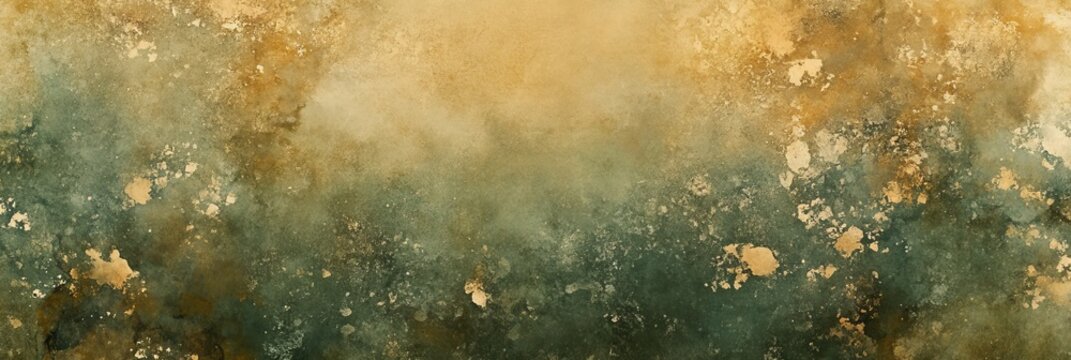 Artistic Abstract Texture Background in Brown Earth Tones with Watercolor Splashes and Grains